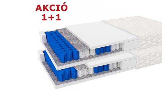 Egy plusz egy matrac akció