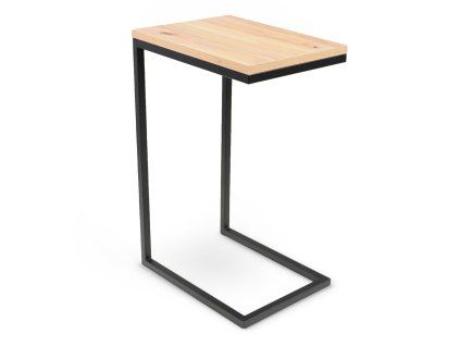 Artisan tölgy fém lerakóasztal a kanapéhoz