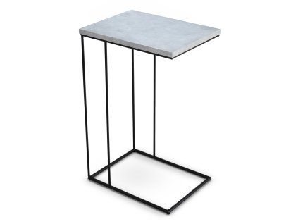 DRU fém lerakóasztal fekete/beton
