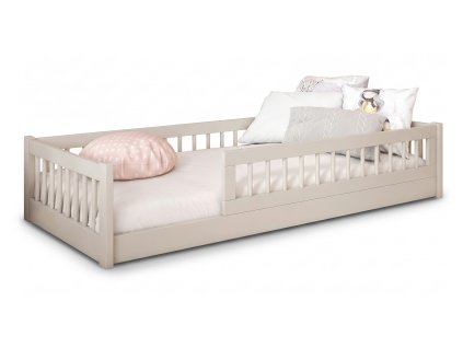 DORES kasmírszínű Montessori gyerekágy 80x180