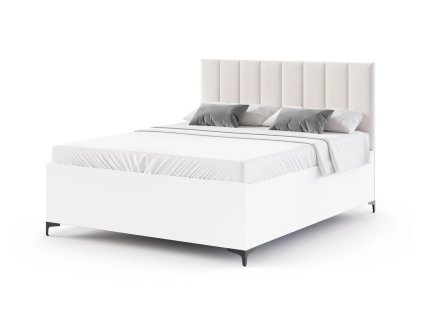 CIERRA fehér luxusos egyszemélyes ágyak 120x200