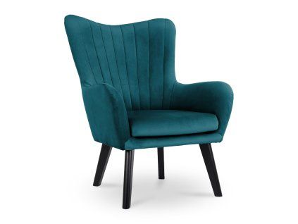 TED modern kékeszöld fotel
