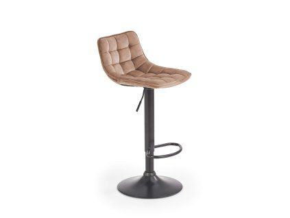 HOKER H-95 bézs bárszék fekete vázzal