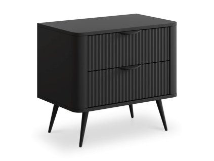 LANTE G2s retro fekete éjjeliszekrény
