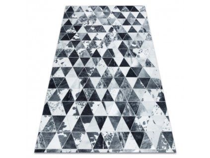 Szürke-fehér Patchwork szőnyeg