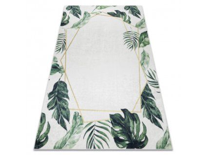 Szürke-zöld Monstera szőnyeg