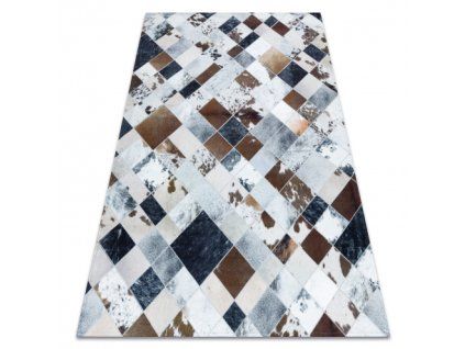 Szürke-barna patchwork szőnyeg André