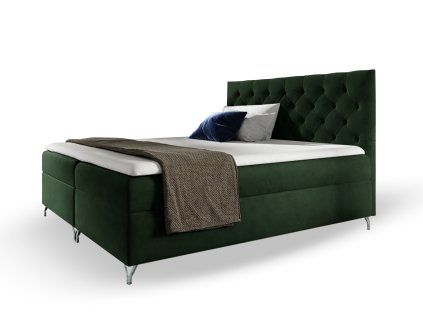 GULIETTE zöld boxspring ágy 120x200