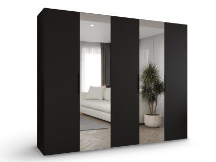 Fekete Marbella 2 szekrény 250 cm szélességgel