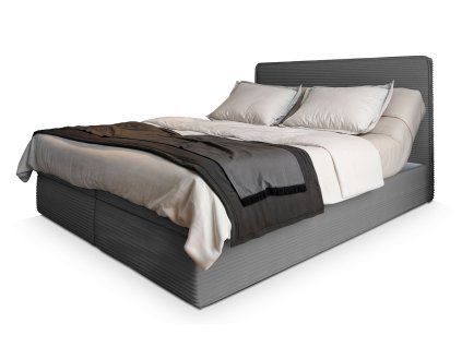 DASTOR szürke boxspring ágy 160x200