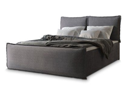 MONTA szürke boxspring franciaágy 160x200