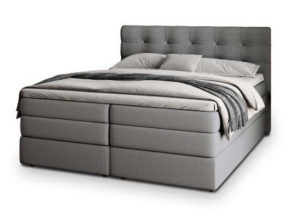 AREZI szürke boxspring ágy 160x200