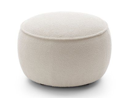 MOLLY fehér kárpitozott puff