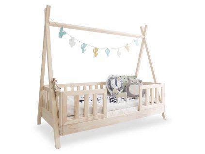 TIPI Duo I borovi leesésgátlós gyerekágy 90x190
