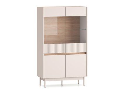 DUNEA vitrines szekrény - kasmír