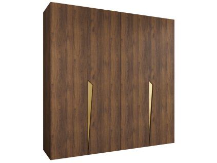 Pianos 1 200x202x52 szekrény warmia dió és arany színben