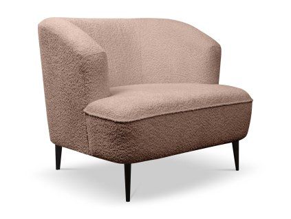 CANDY elegáns rózsaszín bouclé fotel