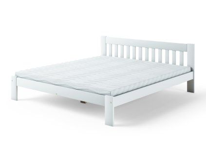 Dubhe 120x200 egyszemélyes ágy - fehér