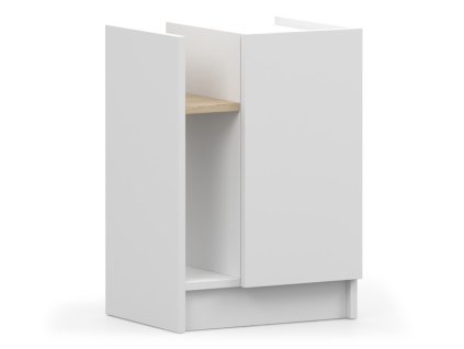 SEVELLA éjjeliszekrény - fehér / cremona tölgy