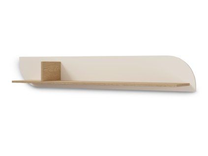 Falra szerelhető polc 150 cm Carmen - makadámia/tölgy