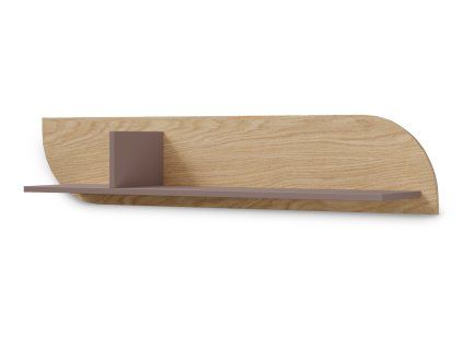 Falra szerelhető polc 120 cm Carmen - tölgy/toffee