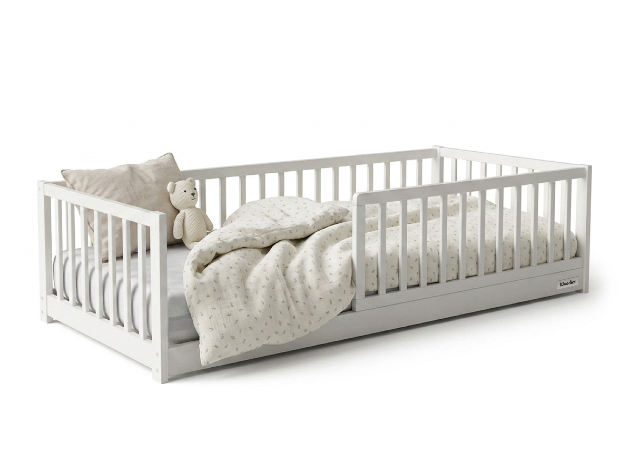 WO WO MONTY Bed Montessori gyerekágy 80x160 - fehér