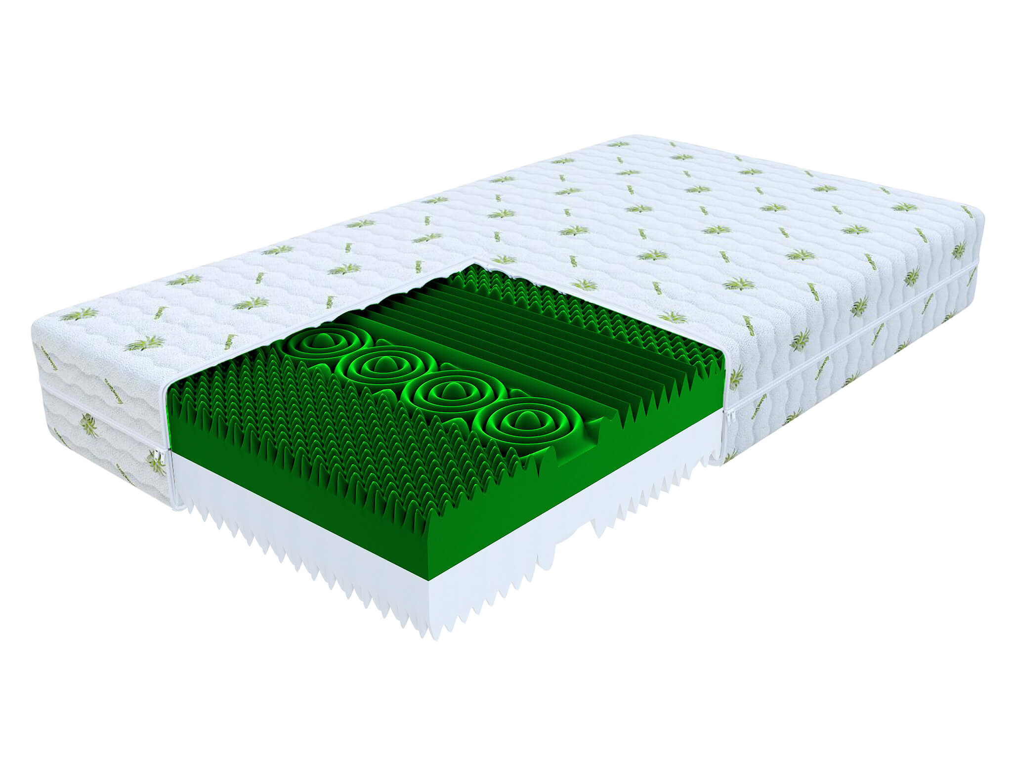 Wilsondo Wilsondo DERF vastag habmatrac 90x200 - huzat Aloe Vera
