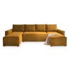 DENIM modern mustársárga kanapé