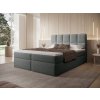 MASSIMO kárpitozott boxspring ágy 160x200 - világosszürke
