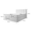 Kárpitozott boxspring ágy 160x200 - méretek