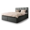 MASSIMO 180x200 kárpitozott boxspring franciaágy - szürke