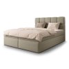 MASSIMO kárpitozott boxspring franciaágy 140x200 - bézs