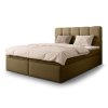 MASSIMO 140x200 kárpitozott boxspring franciaágy - barna