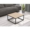 kovový stolík 65x33x65 belten dub sonoma