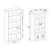 Tadea vitrin 90x190x44