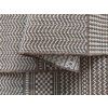 ZARA 12 Brown kétoldalas szőtt szőnyeg - barna