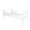 2az1-ben Noble Cot Bed kiságy 140x70