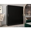 TOKYO gardróbszekrény 180/200 - fekete