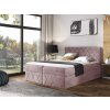 PAROS Lux kárpitozott boxspring ágy fedőmatraccal - rózsaszín Kronos