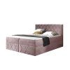 PAROS Lux kárpitozott boxspring ágy fedőmatraccal - rózsaszín Kronos