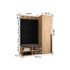 MIRO II előszobafal - arany craft tölgy