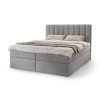MAGIC szürke kárpitozott boxspring ágy