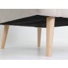 BOHE bézs kárpitozott fotel lábai