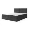 Fekete CARGO kárpitozott boxspring ágy