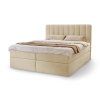 MAGIC bézs kárpitozott boxspring ágy