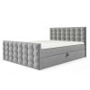 CALVANI krémszínű boxspring fanciaágy fedőmatraccal