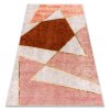 Szürke-rózsaszín geometrikus Miro szőnyeg