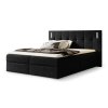 Dancer fekete boxspring ágy