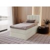 MAGIC MINI kárpitozott krémszínű boxspring ágy 80x200 steppelt háttámlával