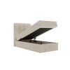 MAGIC MINI kárpitozott krémszínű ágyneműtartós boxspring ágy 80x200